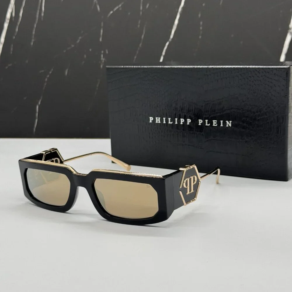NEW SPP119M 700G PHILIPP PLEIN ROSE VENUS SHINY BLACK `MEN SUNGLASSES